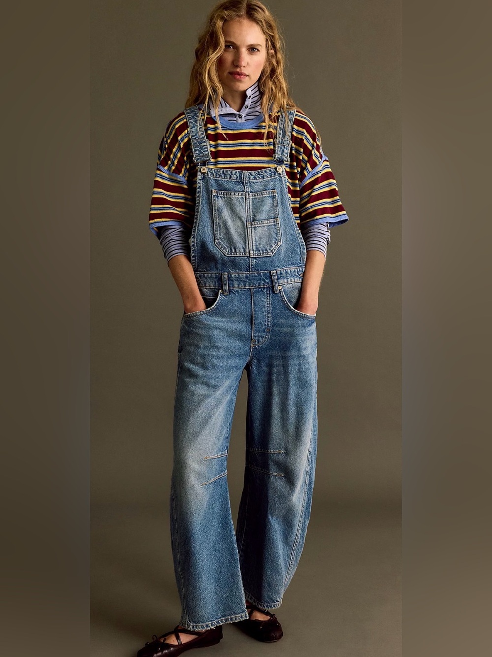 We The Free Relaxed Denim Overalls